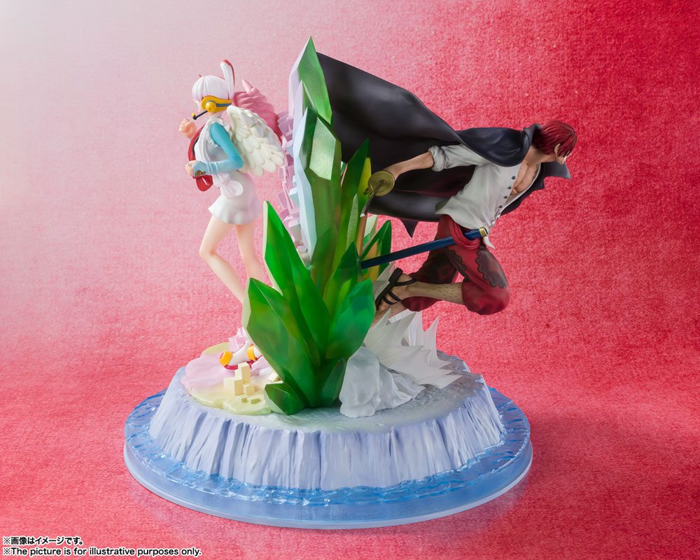 One Piece Film: Red FiguartsZERO -  PVC Statue (Extra Battle) - Shanks & Uta 24 cm