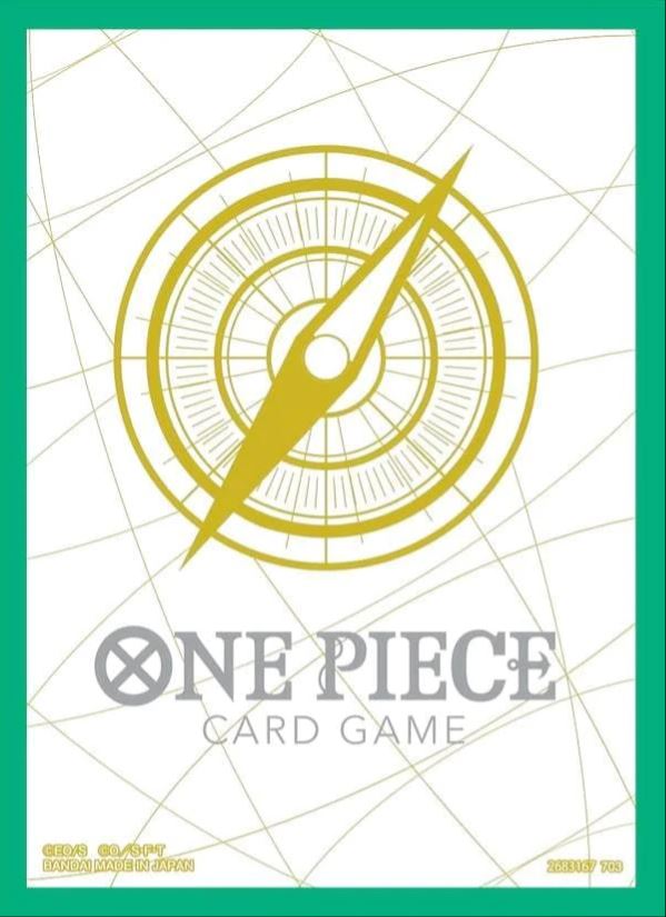 BANDAI ONE PIECE Card Game - Official  card sleeve 5 - standard green