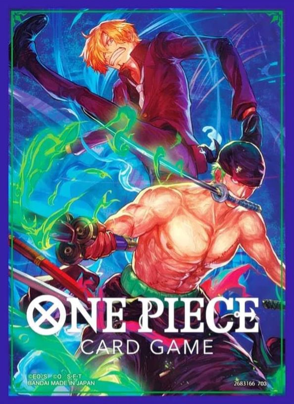 BANDAI ONE PIECE Card Game - Official  card sleeve 5 -  Zoro & Sanji