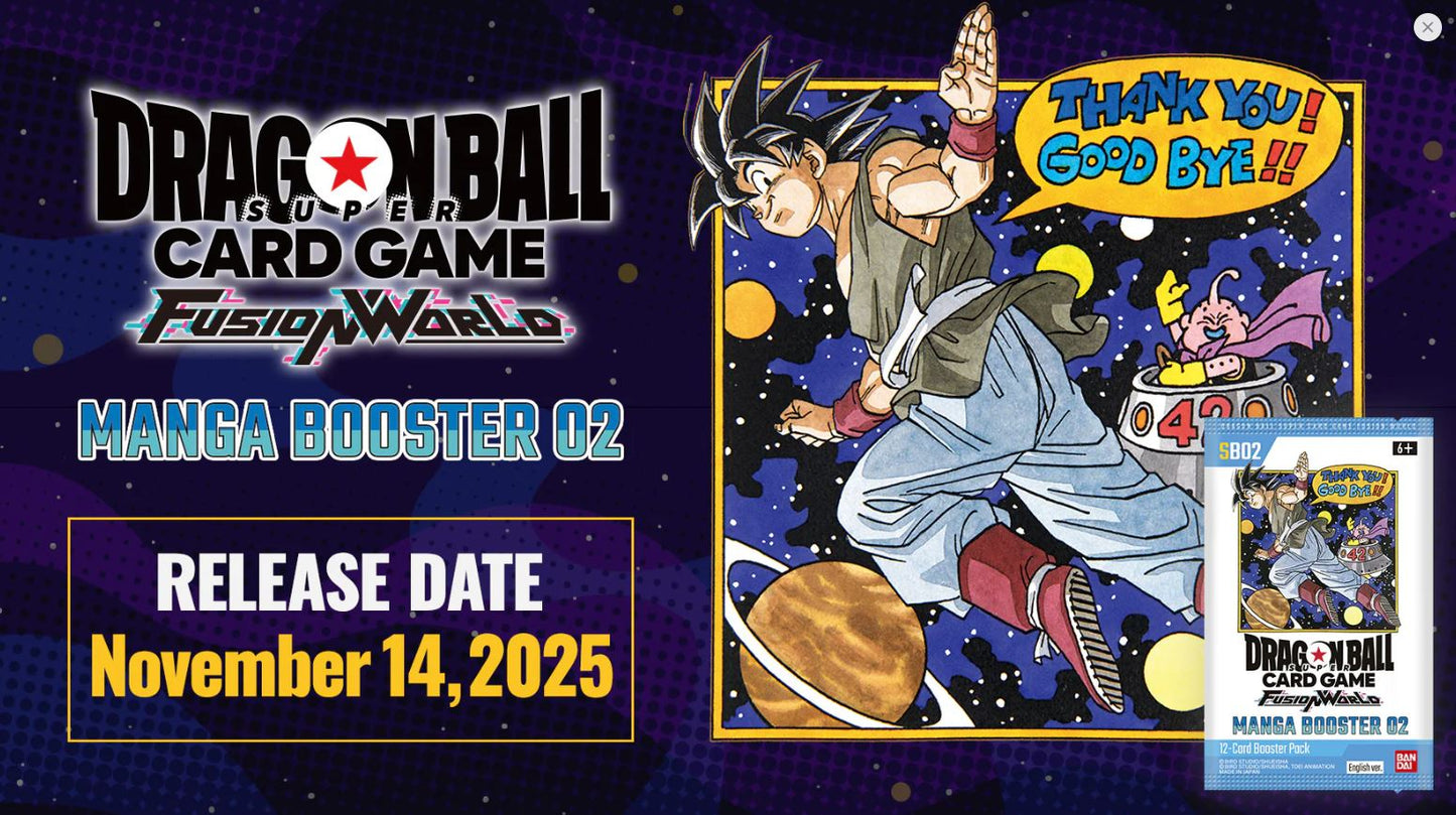 Dragon Ball Super Card Game - FUSION WORLD Manga Booster Display 02 SB Newbiechest Dragon Ball Super Card Game - FUSION WORLD Manga Booster Display 02 SB Newbiechest
