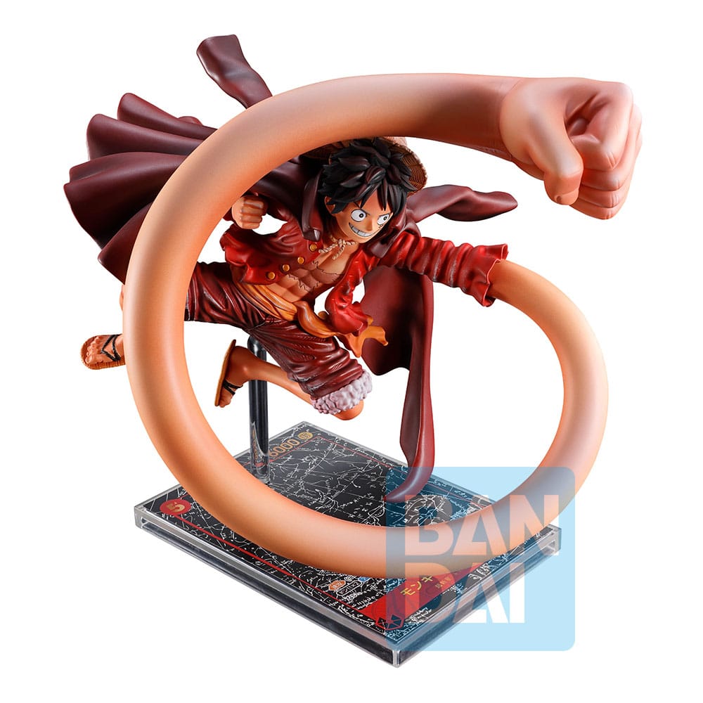 One Piece Card Game Ichibansho PVC Statue Monkey D. Luffy Signature Oda