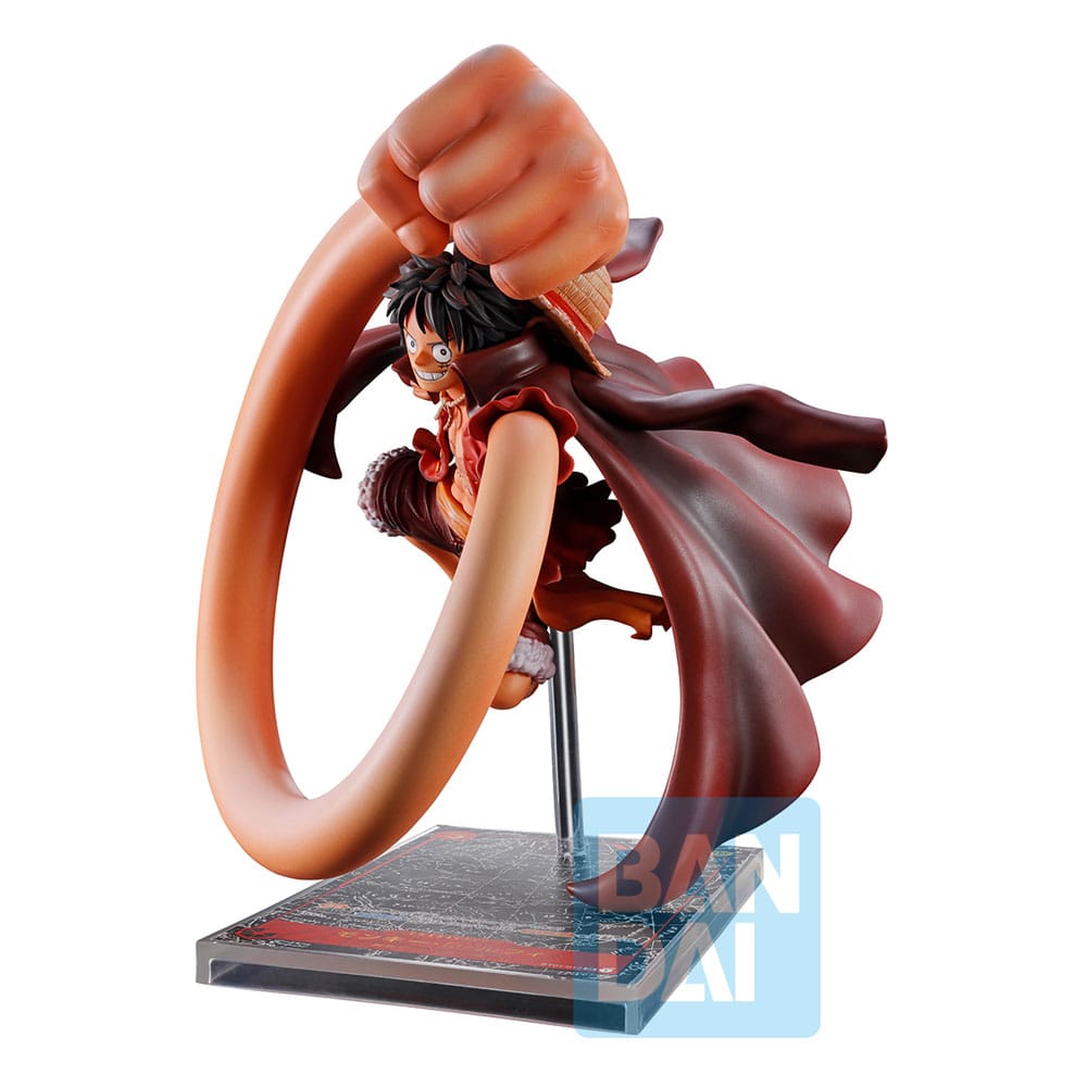 One Piece Card Game Ichibansho PVC Statue Monkey D. Luffy Signature Oda