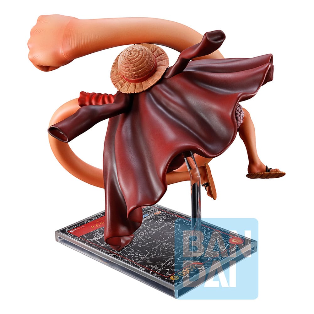 One Piece Card Game Ichibansho PVC Statue Monkey D. Luffy Signature Oda